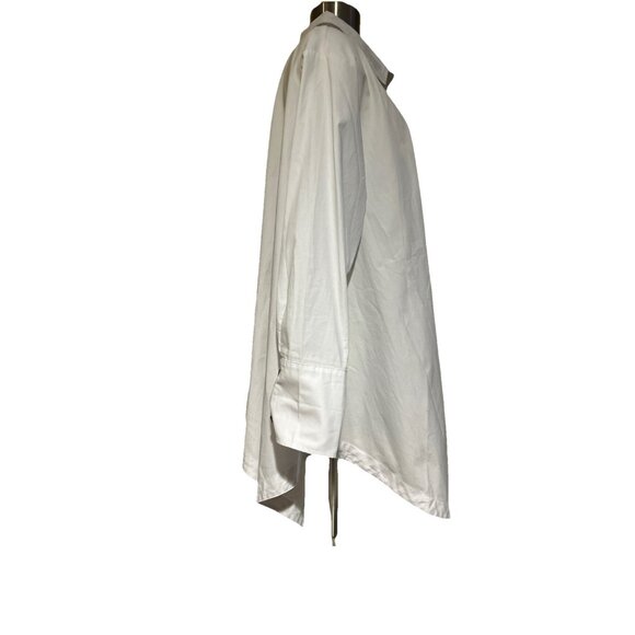 Art To Wear Cupcake International Floral Abstract L 100% Cotton Jacket Shirt - Picture 9 of 13